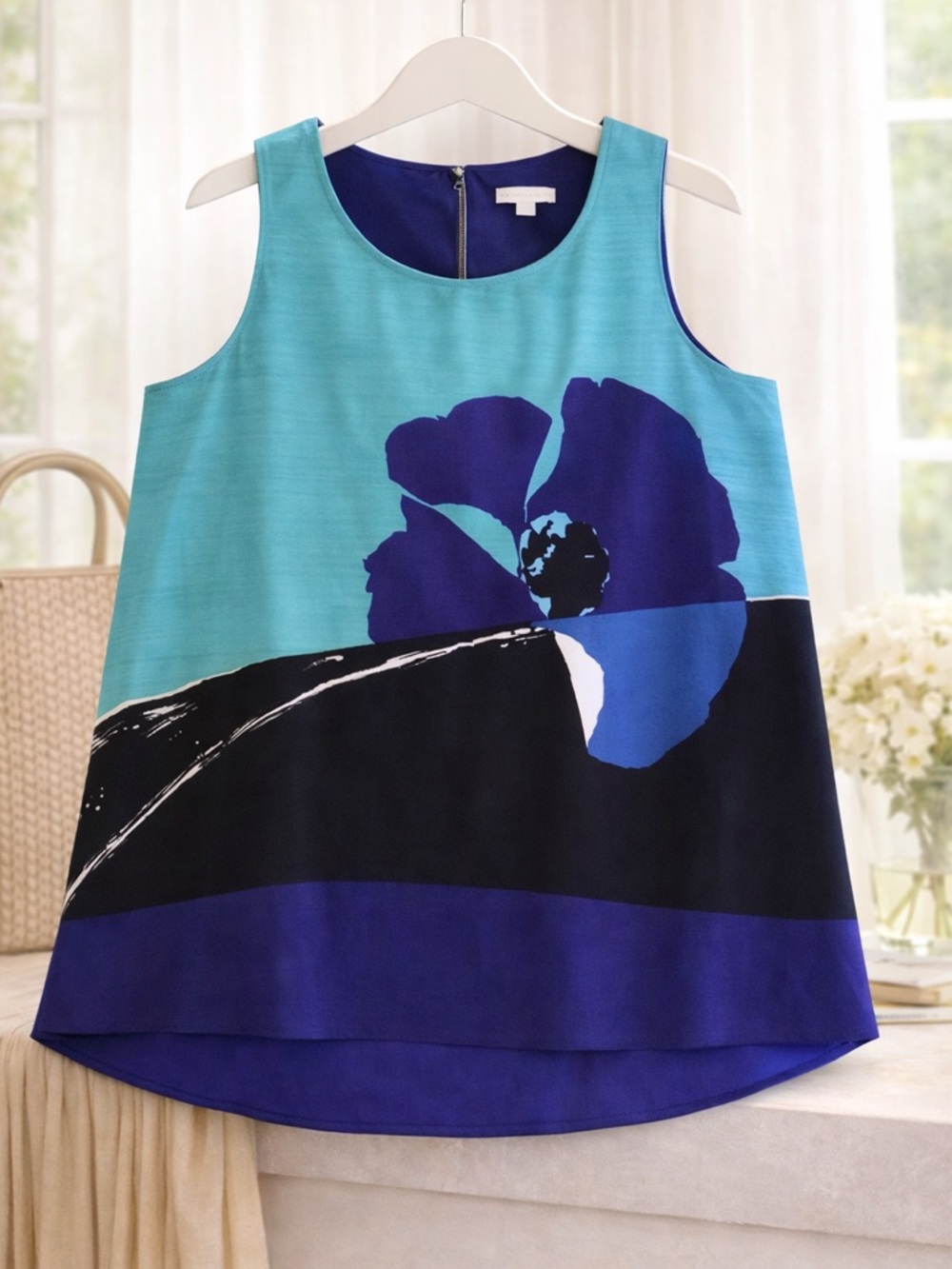 New York & Co. Floral Swing Top